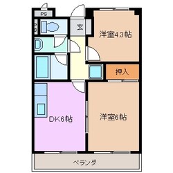 川越富洲原駅 徒歩12分 2階の物件間取画像